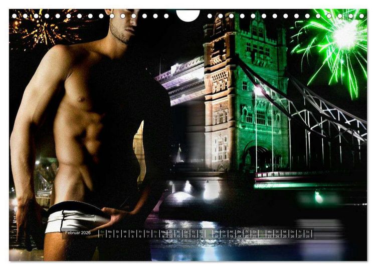 Produktbild: public phantasies - erotische M&auml;nnerfotografie (Wandkalender 2026 DIN A4 quer), CALVENDO Monatskalender
