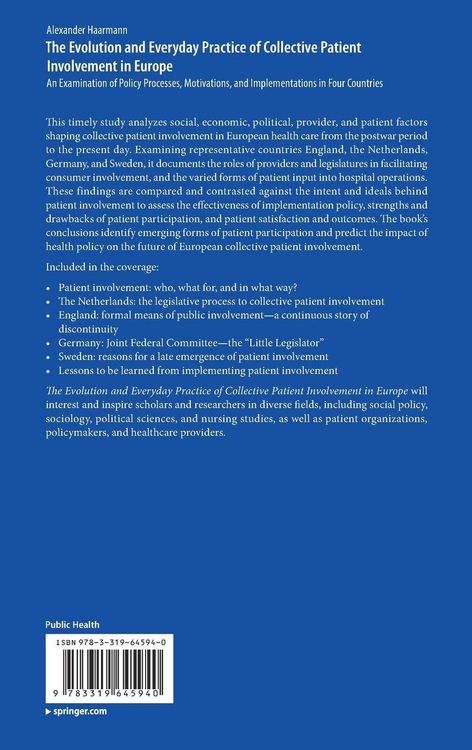 Produktbild: The Evolution and Everyday Practice of Collective Patient Involvement in Europe