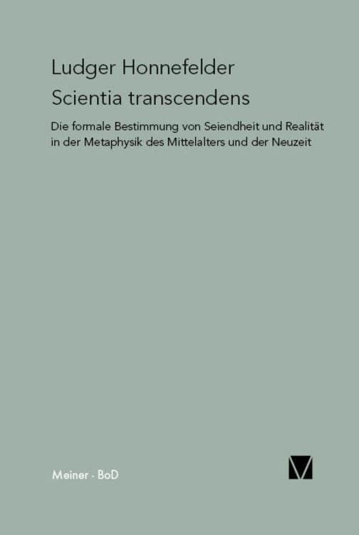 Bild vom Artikel Scientia transcendens vom Autor Ludger Honnefelder