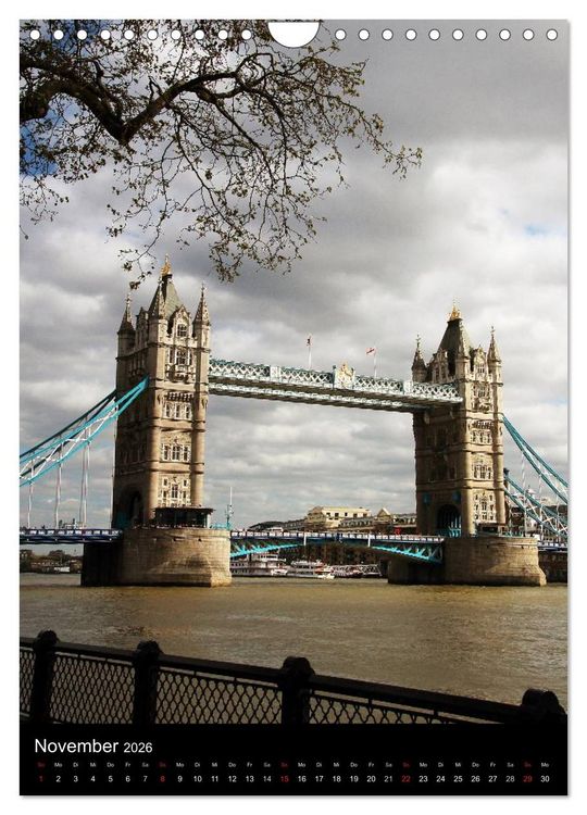 Produktbild: London - Impressionen (Wandkalender 2026 DIN A4 hoch), CALVENDO Monatskalender