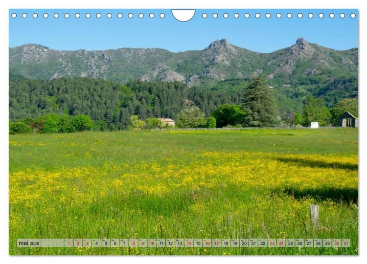 Produktbild: La beaut&eacute; de l'Ard&egrave;che (Calendrier mural 2026 DIN A4 vertical), CALVENDO calendrier mensuel