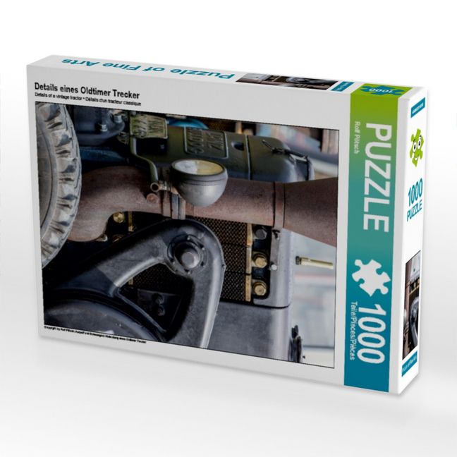 Produktbild: CALVENDO Puzzle Details eines Oldtimer Trecker | 1000 Teile Lege-Gr&ouml;&szlig;e 64x48cm Foto-Puzzle f&uuml;r gl&uuml;ckliche Stunden