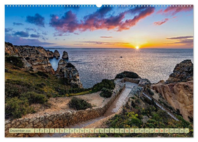 Produktbild: Von Porto bis an die Algarve (Wandkalender 2026 DIN A2 quer), CALVENDO Monatskalender