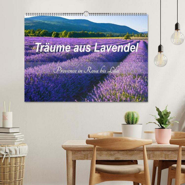 Produktbild: Tr&auml;ume aus Lavendel, Provence in Rosa bis Lila (Wandkalender 2026 DIN A2 quer), CALVENDO Monatskalender