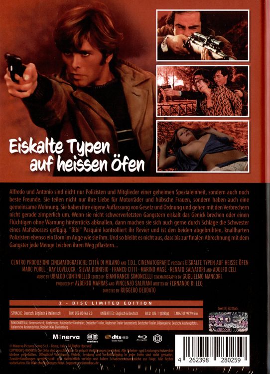 Produktbild: Eiskalte Typen auf heissen &Ouml;fen - Mediabook - Cover B - Limited Edition (Blu-ray+DVD)