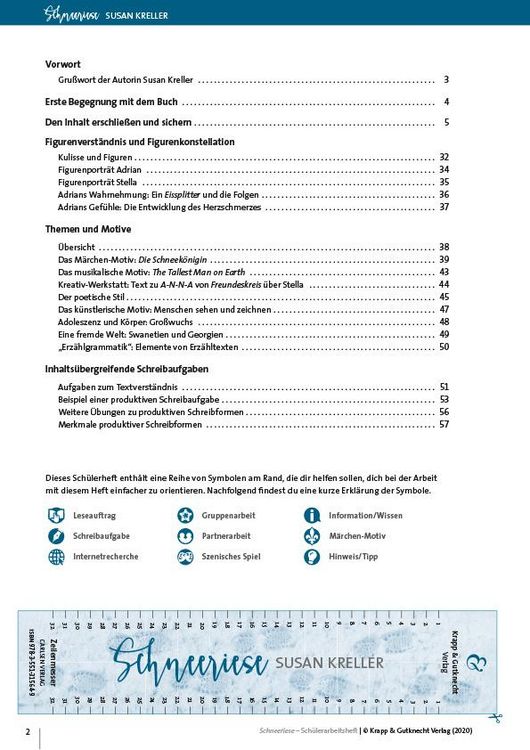 Produktbild: Schneeriese &ndash; Susan Kreller &ndash; Sch&uuml;lerarbeitsheft