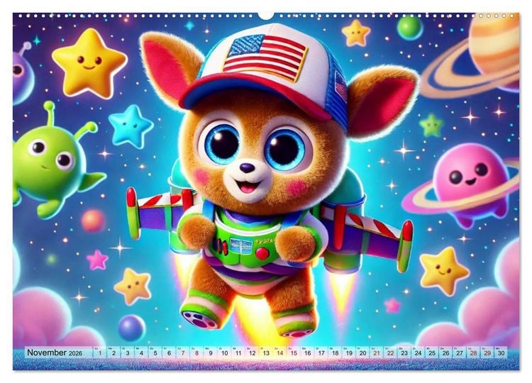 Produktbild: Buddy Stars - Abenteuer f&uuml;r Kinder (hochwertiger Premium Wandkalender 2026 DIN A2 quer), Kunstdruck in Hochglanz