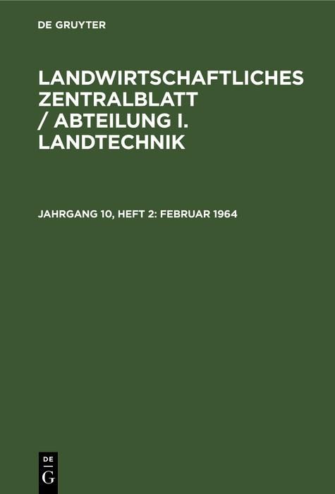 Produktbild: Februar 1964