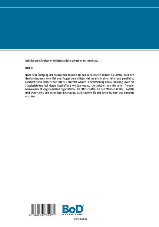 Produktbild: Die k&ouml;niglich s&auml;chsische Infanterie (IV)