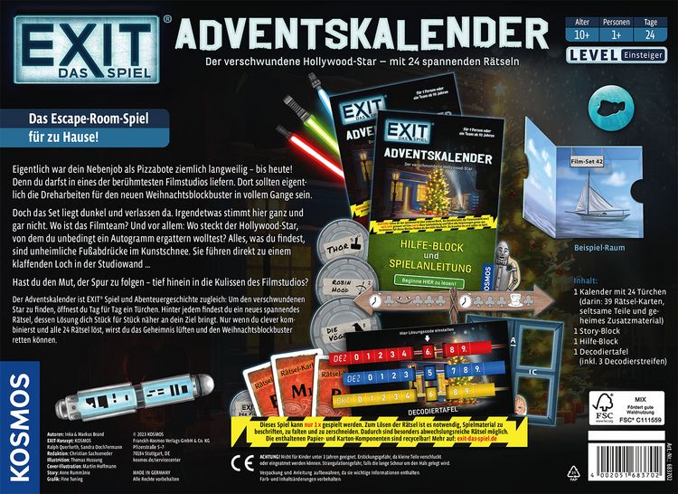 Produktbild: EXIT&reg; - Das Spiel Adventskalender