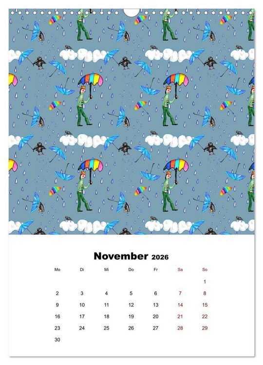 Produktbild: MUSTERMACKE (Wandkalender 2026 DIN A3 hoch), CALVENDO Monatskalender