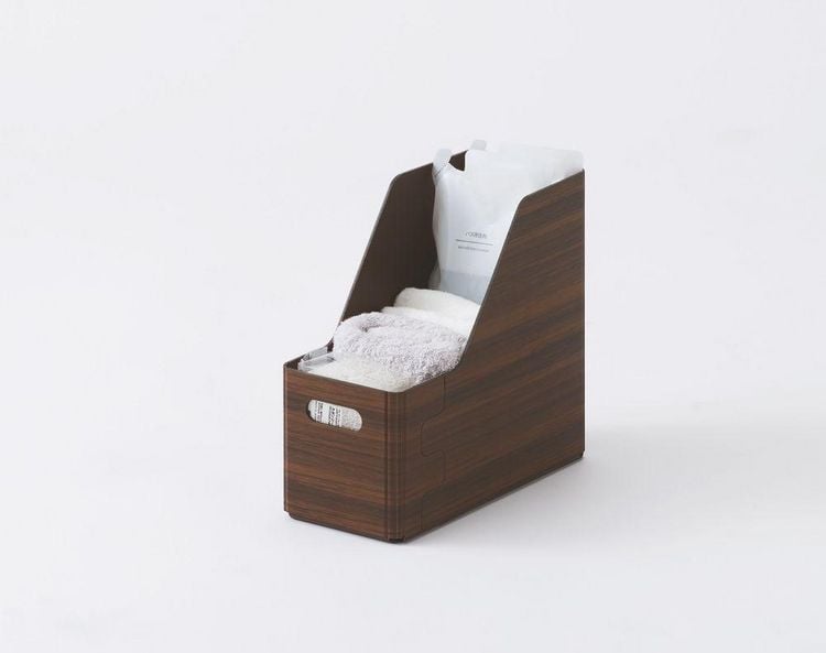 Produktbild: KiiNi S Long Dunkelbraun &ndash; Stehsammler in Holzoptik