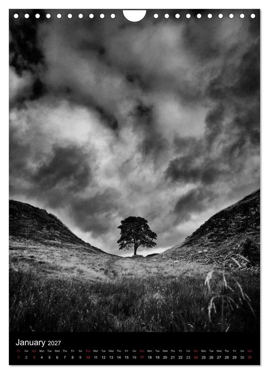 Produktbild: Journeys - Black & White (Wall Calendar 2027 DIN A4 portrait), CALVENDO 12 Month Wall Calendar