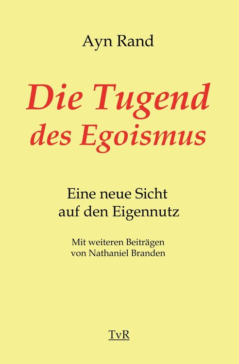 Produktbild: Die Tugend des Egoismus