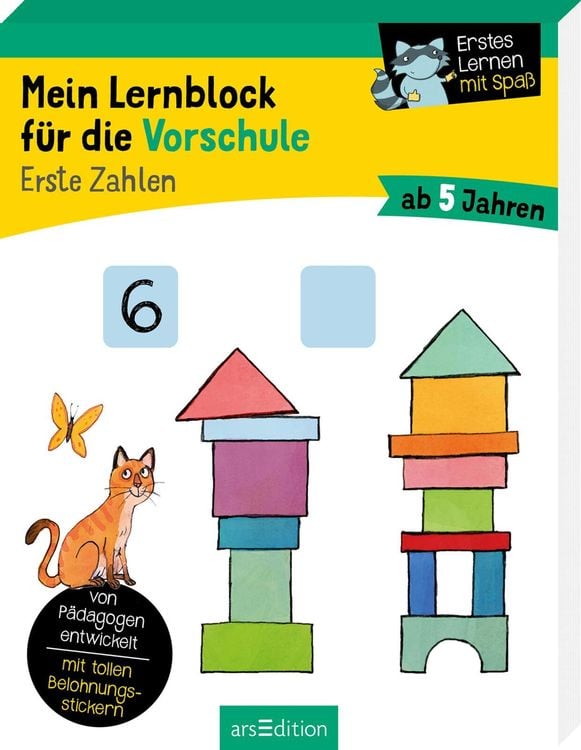 Produktbild: Mein Lernblock f&uuml;r die Vorschule &ndash; Erste Zahlen
