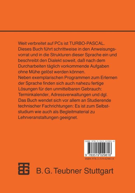 Produktbild: Programmierkurs TURBO-PASCAL