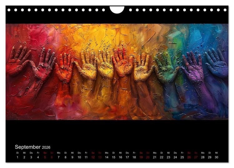 Produktbild: Abstrakte Augenblicke (Wandkalender 2026 DIN A4 quer), CALVENDO Monatskalender