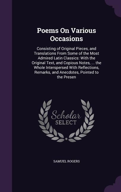 Produktbild: Poems On Various Occasions