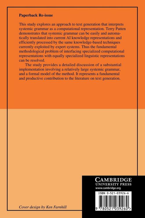 Produktbild: Systemic Text Generation as Problem Solving