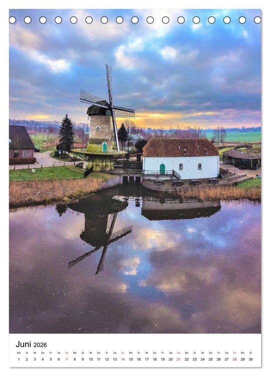 Produktbild: Die Windm&uuml;hle - Eindr&uuml;cke und Momente (Tischkalender 2026 DIN A5 hoch), CALVENDO Monatskalender