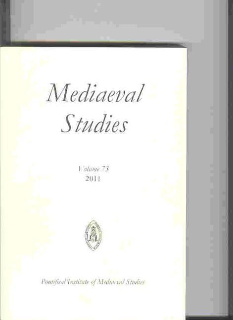 Produktbild: Mediaeval Studies 73 (2011)