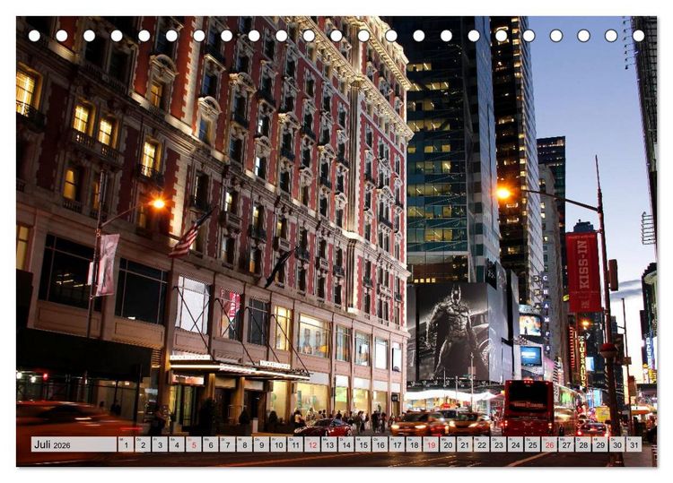 Produktbild: New York - Stadt deiner Tr&auml;ume (Tischkalender 2026 DIN A5 quer), CALVENDO Monatskalender