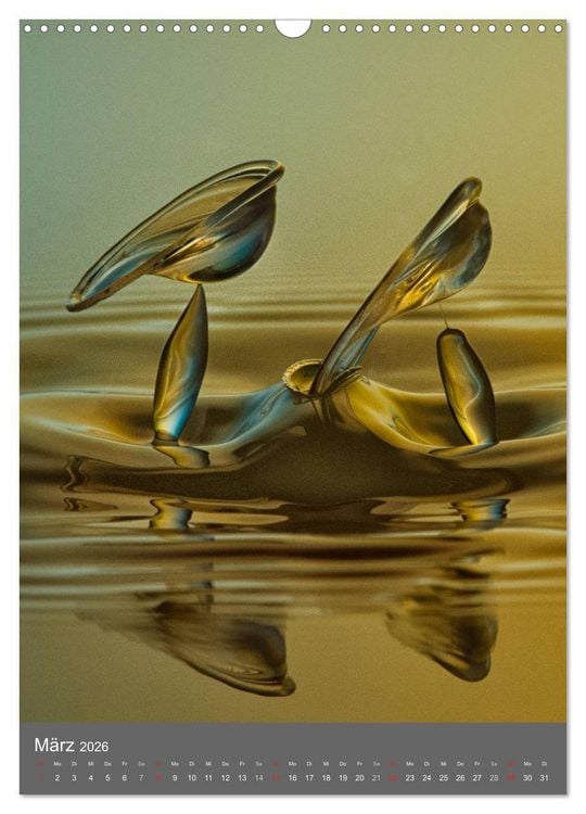 Produktbild: Liquid Art, Highspeed Tropfenfotografie (Wandkalender 2026 DIN A3 hoch), CALVENDO Monatskalender