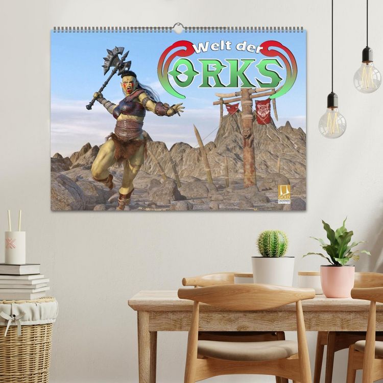 Produktbild: Welt der Orks (Wandkalender 2026 DIN A2 quer), CALVENDO Monatskalender