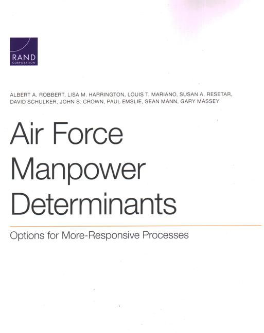 Produktbild: Air Force Manpower Determinants
