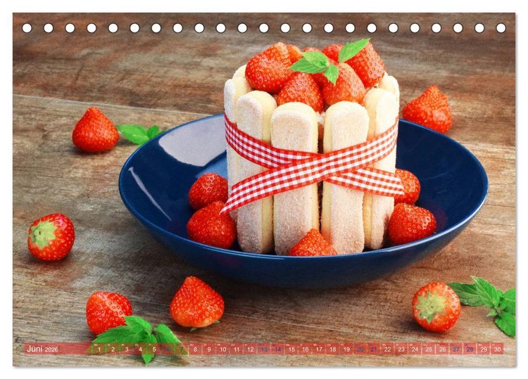 Produktbild: DESSERTVARIATIONEN (Tischkalender 2026 DIN A5 quer), CALVENDO Monatskalender