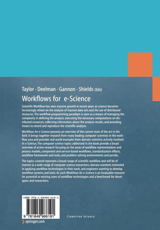 Produktbild: Workflows for e-Science