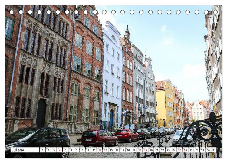 Produktbild: Danzig - Gdansk (Tischkalender 2026 DIN A5 quer), CALVENDO Monatskalender