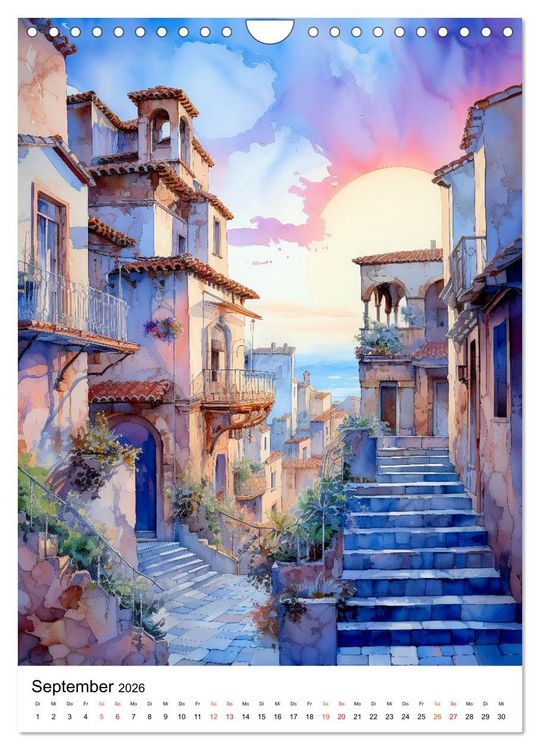 Produktbild: Italienische Riviera - wundersch&ouml;ne K&uuml;ste (Wandkalender 2026 DIN A4 hoch), CALVENDO Monatskalender