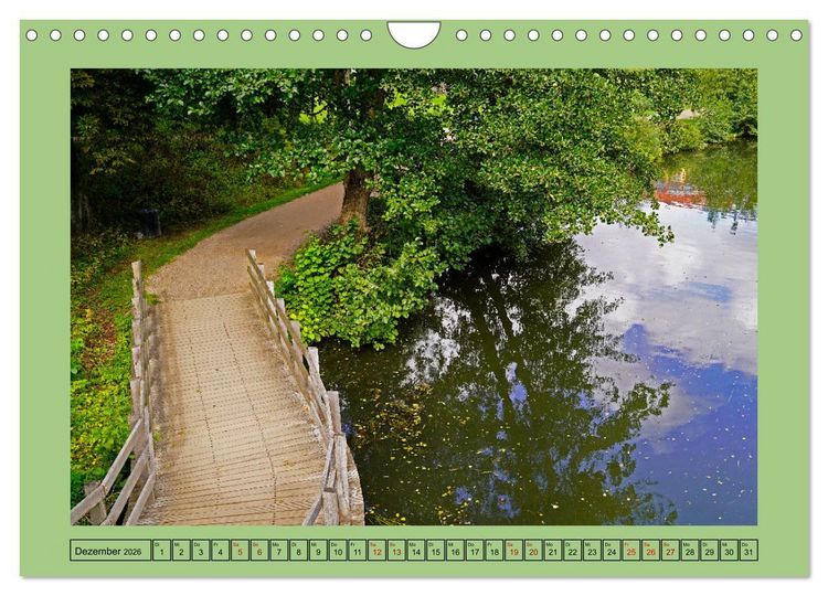 Produktbild: Faszination Stadtpark Odense (Wandkalender 2026 DIN A4 quer), CALVENDO Monatskalender