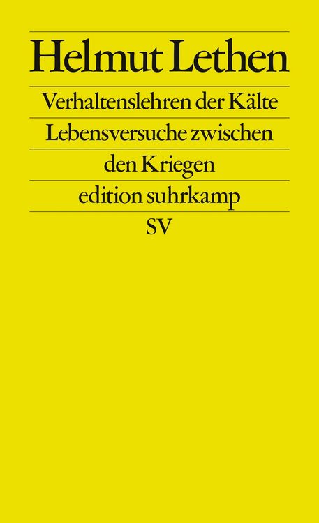 Produktbild: Verhaltenslehren der Kälte