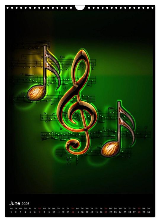 Produktbild: Jazz Over Time (Wall Calendar 2026 DIN A3 portrait), CALVENDO 12 Month Wall Calendar