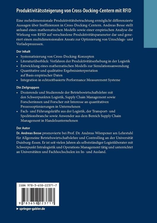 Produktbild: Produktivit&auml;tssteigerung von Cross-Docking-Centern mit RFID