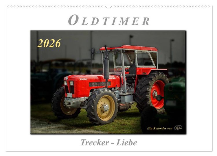 Produktbild: Oldtimer - Trecker Liebe (Wandkalender 2026 DIN A2 quer), CALVENDO Monatskalender