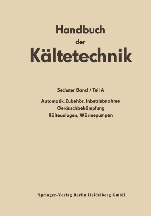 Produktbild: Automatik &middot; Zubeh&ouml;r &middot; Inbetriebnahme Ger&auml;uschbek&auml;mpfung K&auml;lteanlagen &middot; W&auml;rmepumpen