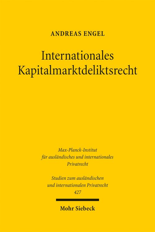 Produktbild: Internationales Kapitalmarktdeliktsrecht
