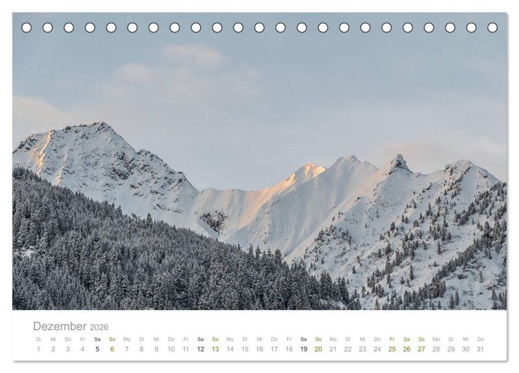 Produktbild: Berge - Die Sch&ouml;nheit der Alpen (Tischkalender 2026 DIN A5 quer), CALVENDO Monatskalender