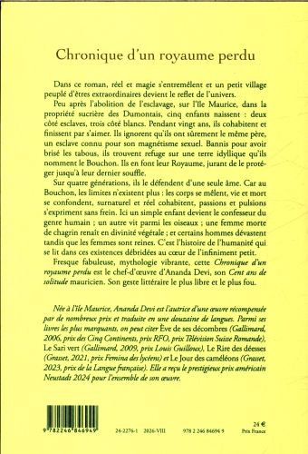 Produktbild: Chronique d'un royaume perdu