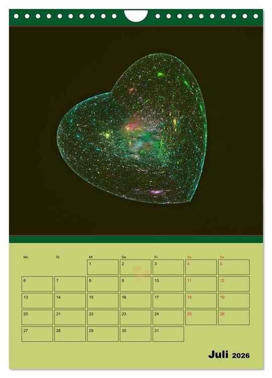 Produktbild: Ganz viel Herz (Wandkalender 2026 DIN A4 hoch), CALVENDO Monatskalender