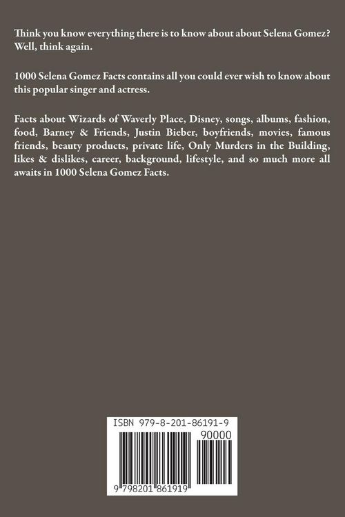 Produktbild: 1000 Selena Gomez Facts
