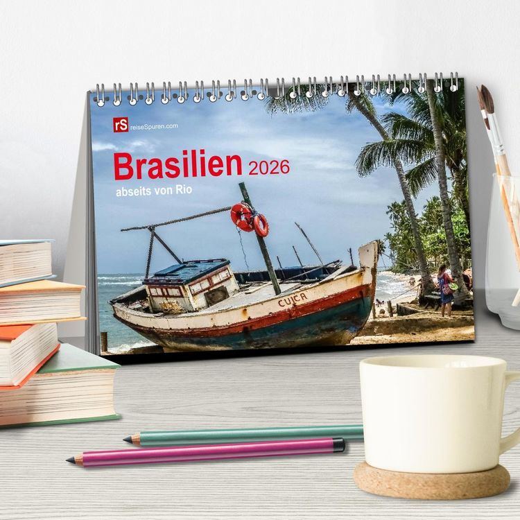 Produktbild: Brasilien 2026 abseits von Rio (Tischkalender 2026 DIN A5 quer), CALVENDO Monatskalender