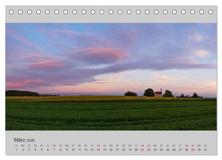 Produktbild: Wetter - Licht - Landschaften (Tischkalender 2026 DIN A5 quer), CALVENDO Monatskalender