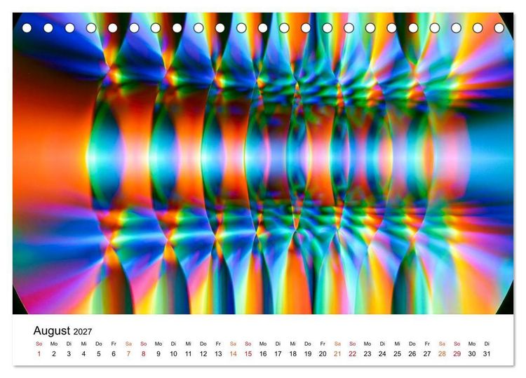 Produktbild: Spektrale Formwelten (Tischkalender 2027 DIN A5 quer), CALVENDO Monatskalender