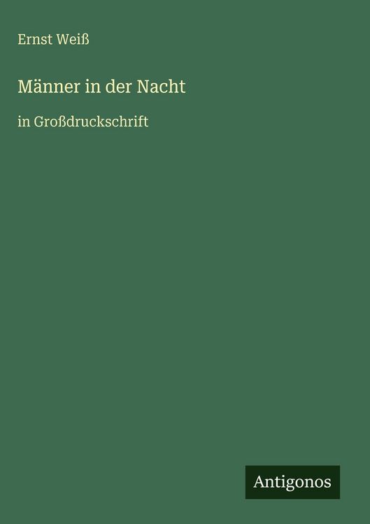 Produktbild: M&auml;nner in der Nacht