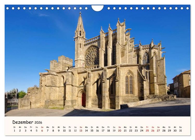 Produktbild: Cite von Carcassonne - Zeitreise ins Mittelalter (Wandkalender 2026 DIN A4 quer), CALVENDO Monatskalender