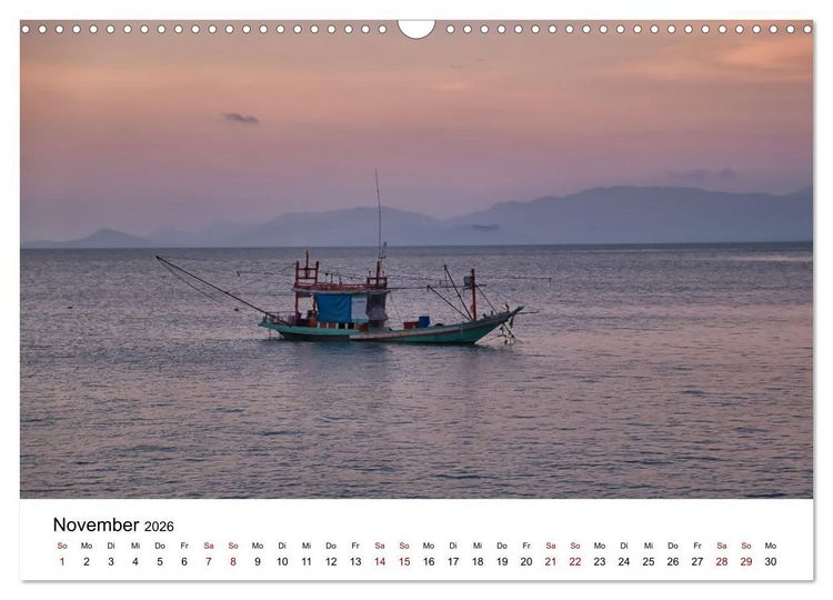 Produktbild: Die sch&ouml;nsten Inseln Thailands (Wandkalender 2026 DIN A3 quer), CALVENDO Monatskalender